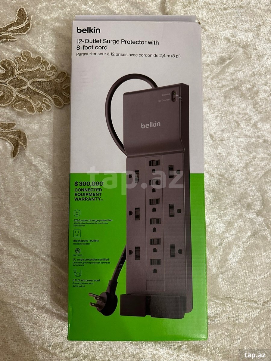 Belkin 12 Rozetkalı Surge Protector