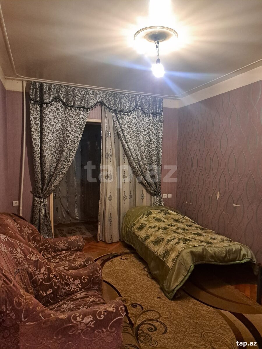 2-otaqlı mənzil kirayə verilir, Nizami r., 56 m²