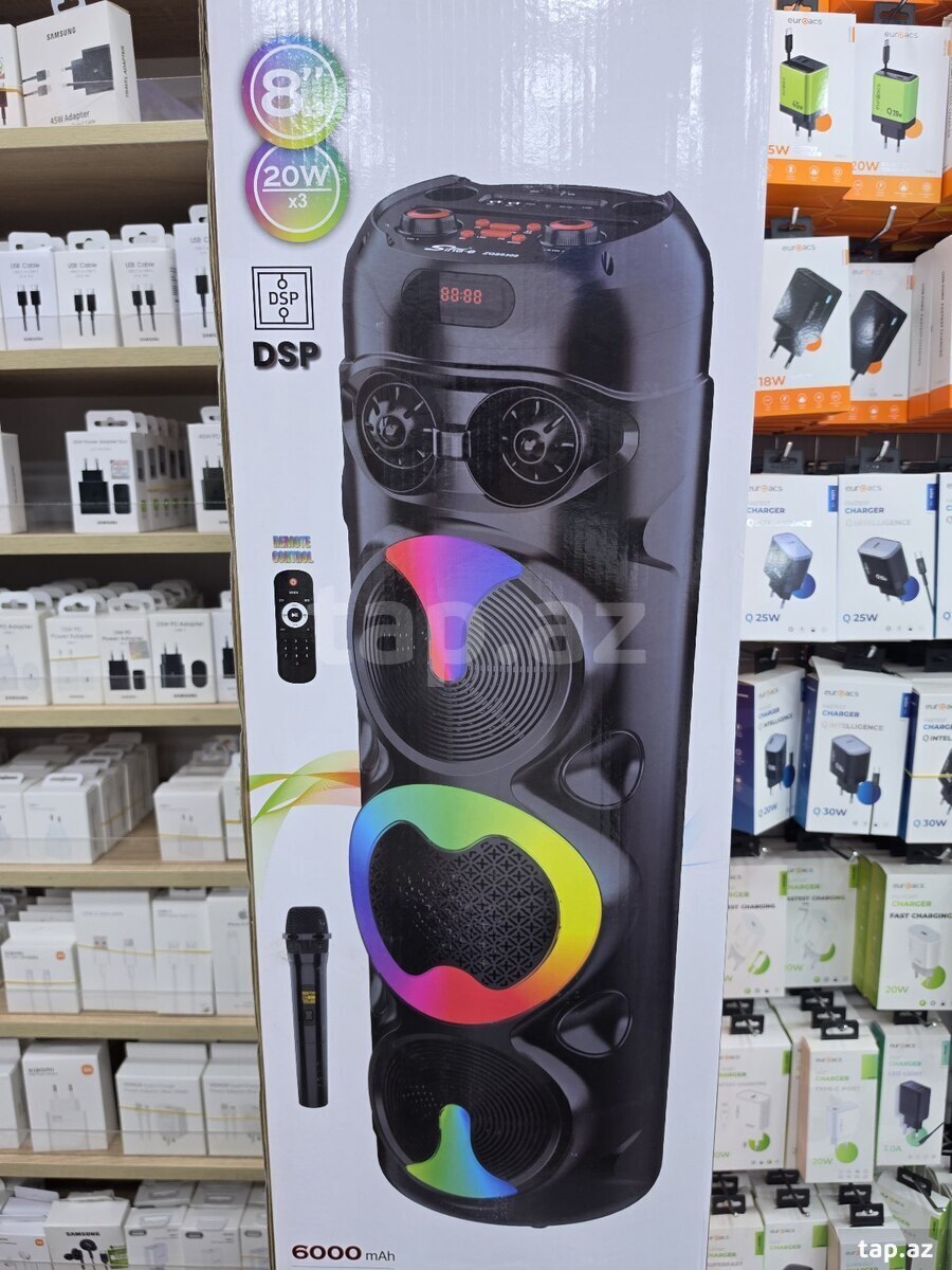 Bluetooth mikrofonlu dinamik 3×12"
