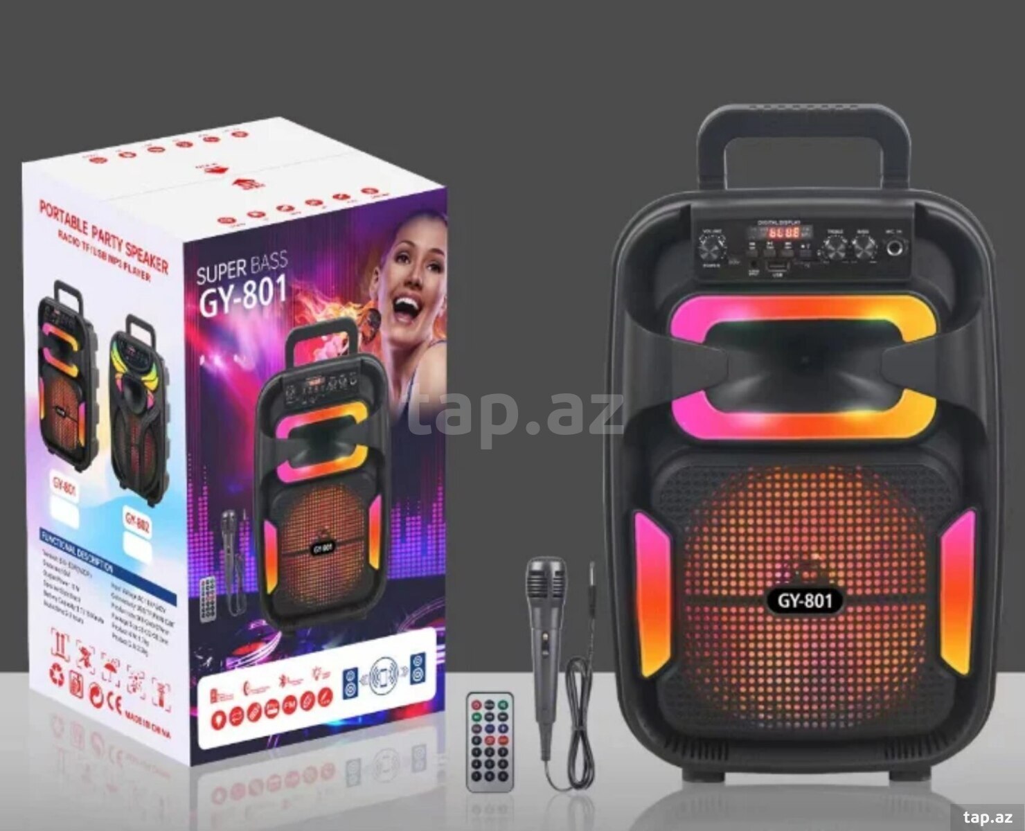 Bluetooth mikrofonlu dinamik 1×12"