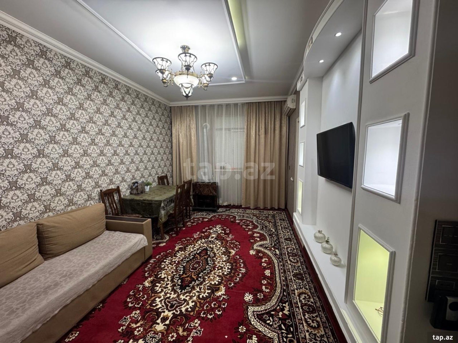 2-otaqlı mənzil kirayə verilir, Memar Əcəmi m., 64 m²
