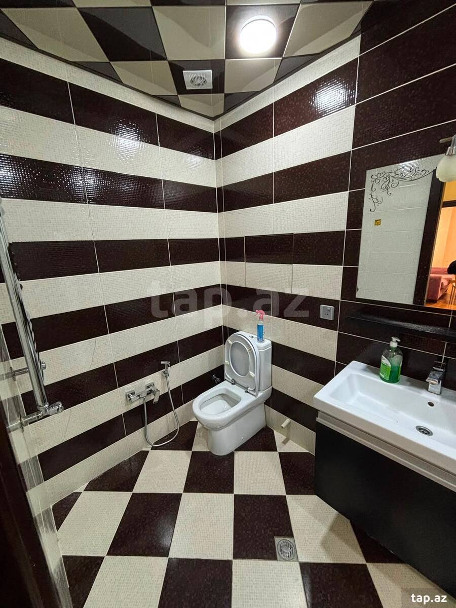 3-otaqlı yeni tikili kirayə verilir, Elmlər Akademiyası m., 105 m² (14)