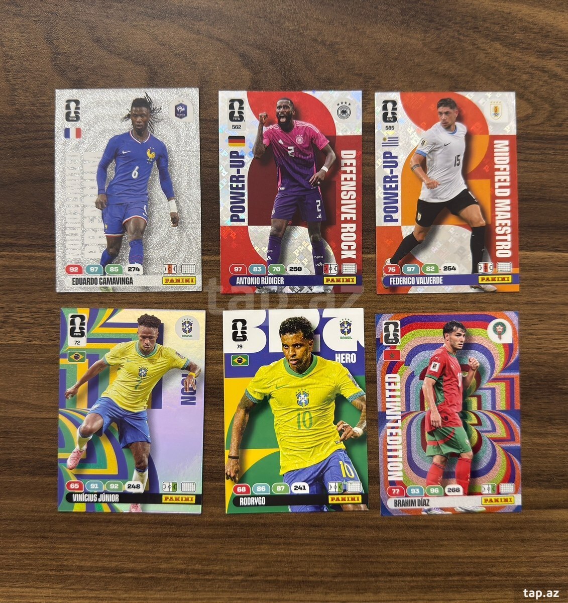 Real Madrid Panini 2026 Dünya Kubok oyuncuları
