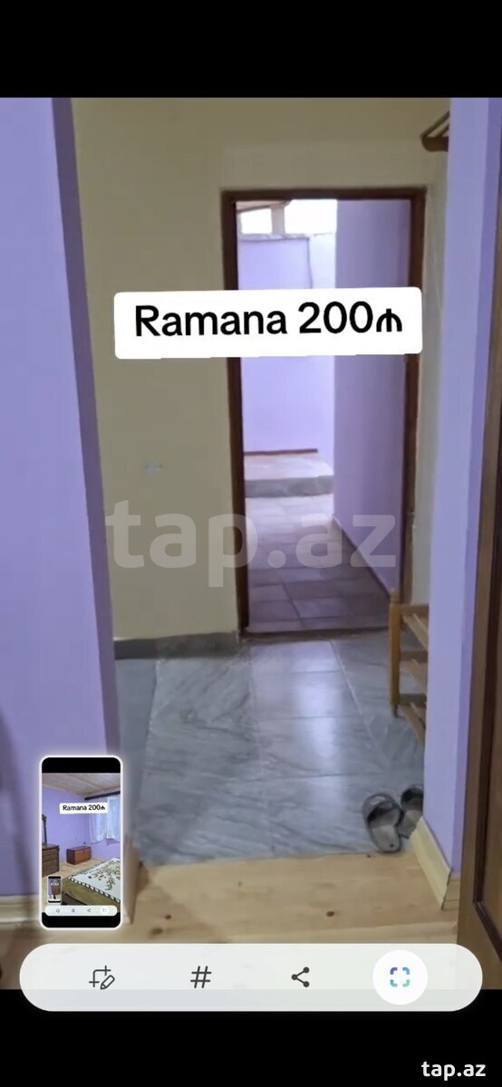Həyət evi kirayə verilir, Ramana qəs.