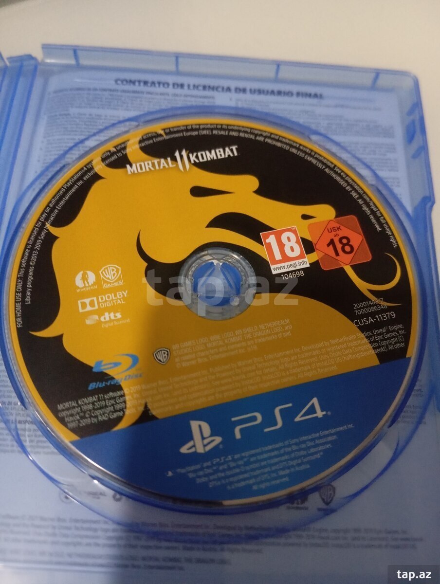 PS4 üçün Mortal kombat 11 oyun diski  (3)
