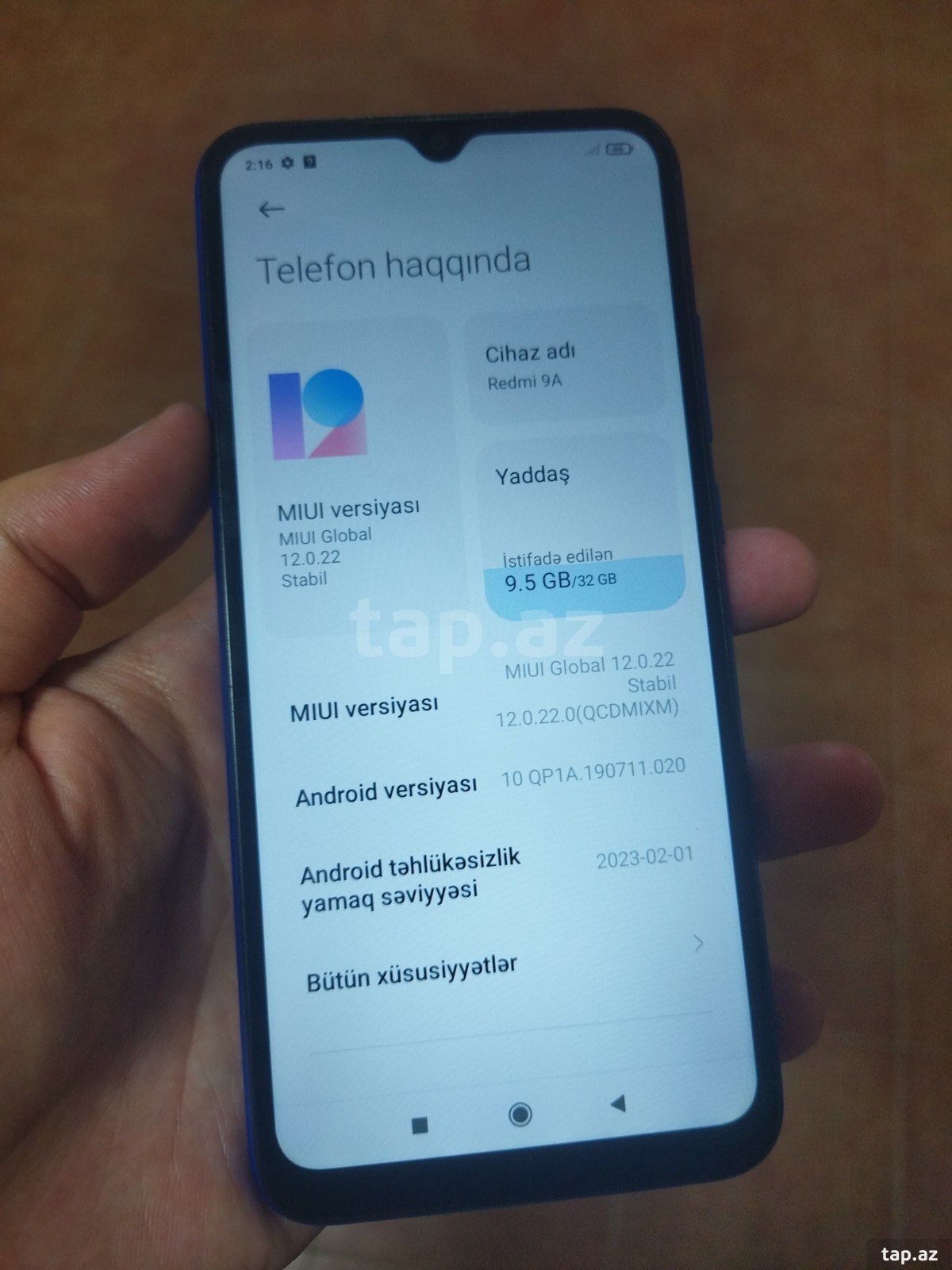 Xiaomi Redmi 9A Sky Blue 32GB/3GB (2)