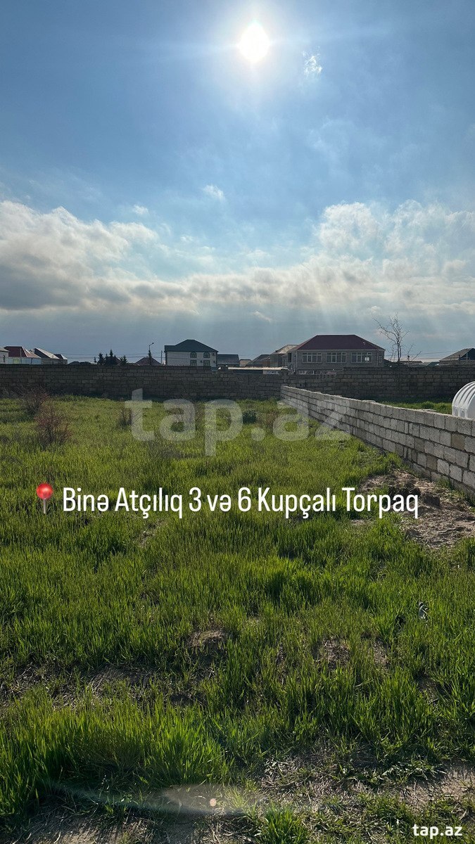 3 sot torpaq sahəsi, Binə qəs.