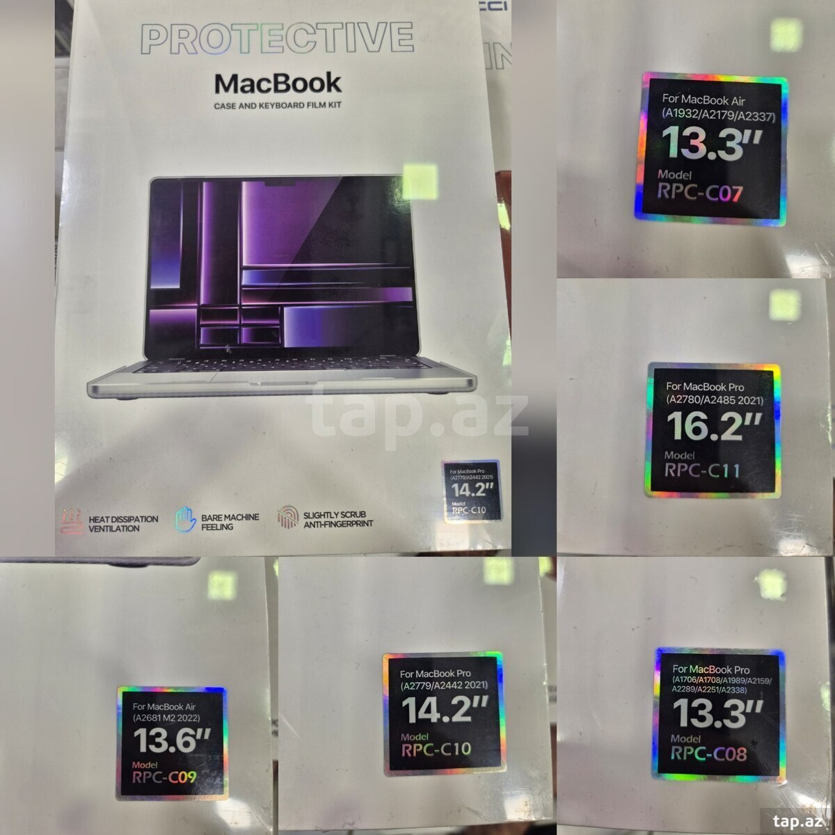 Appple Macbook qoruyucu üzlük + klaviatura üstü silikon 