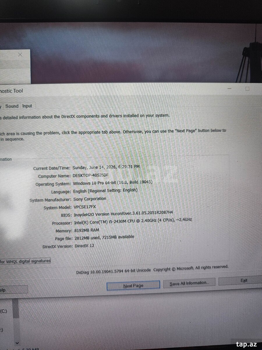 Sony i5 8 RAM (3)