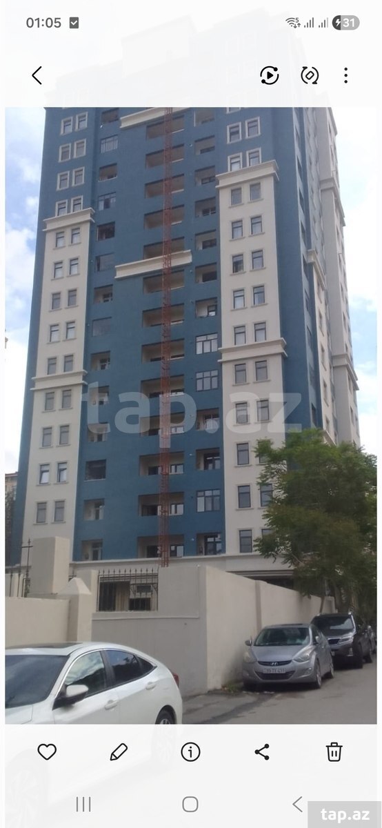 3-otaqlı yeni tikili, Memar Əcəmi m., 95 m² (2)
