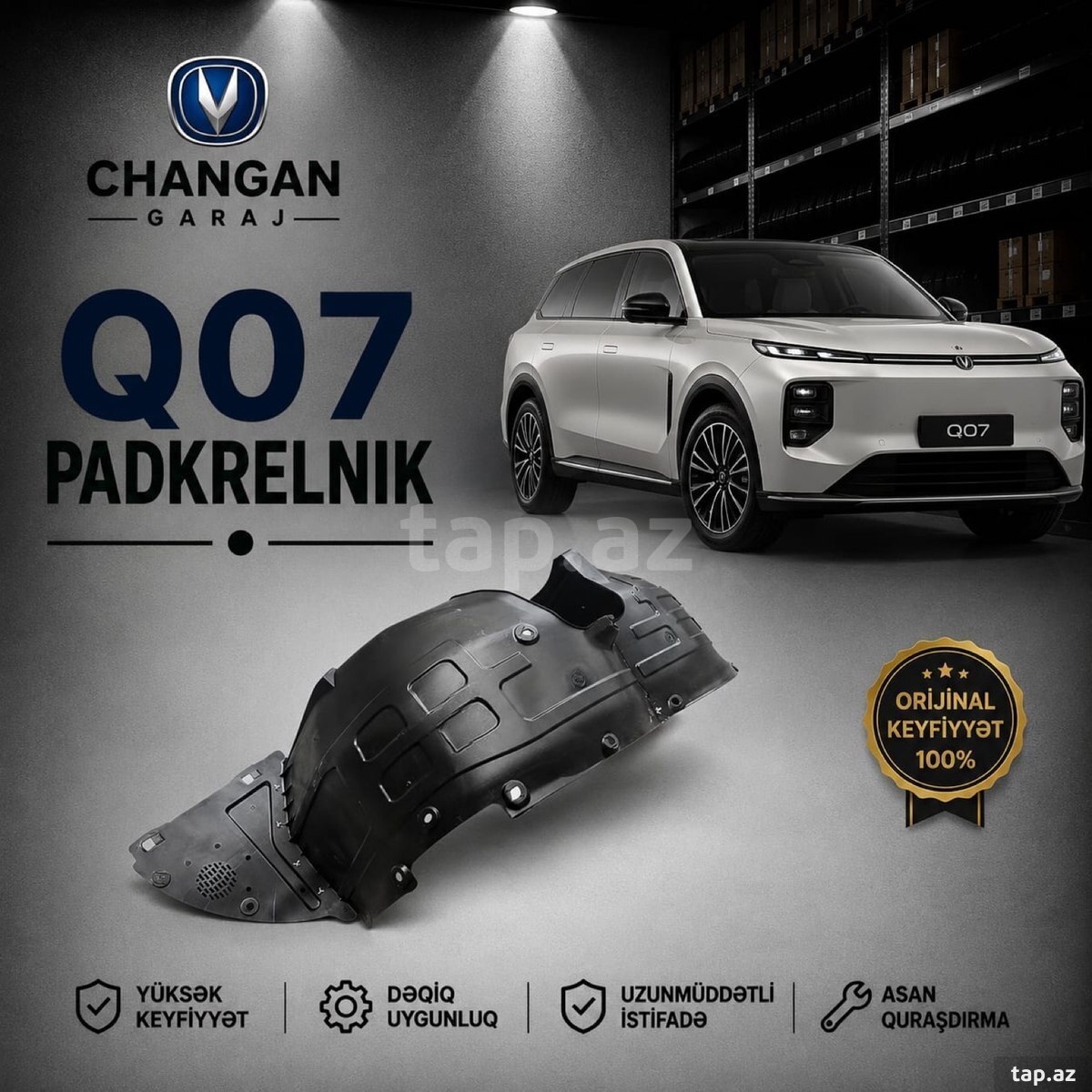 Changan Qiyuan Q07 ön sağ qanad altı