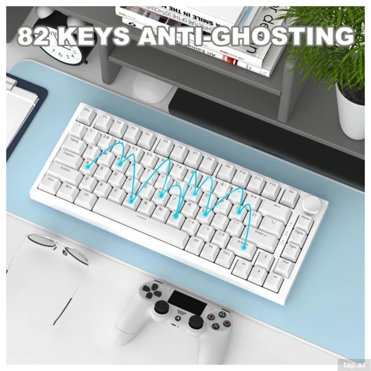 Klaviatura Ajazz AK820 White (3)