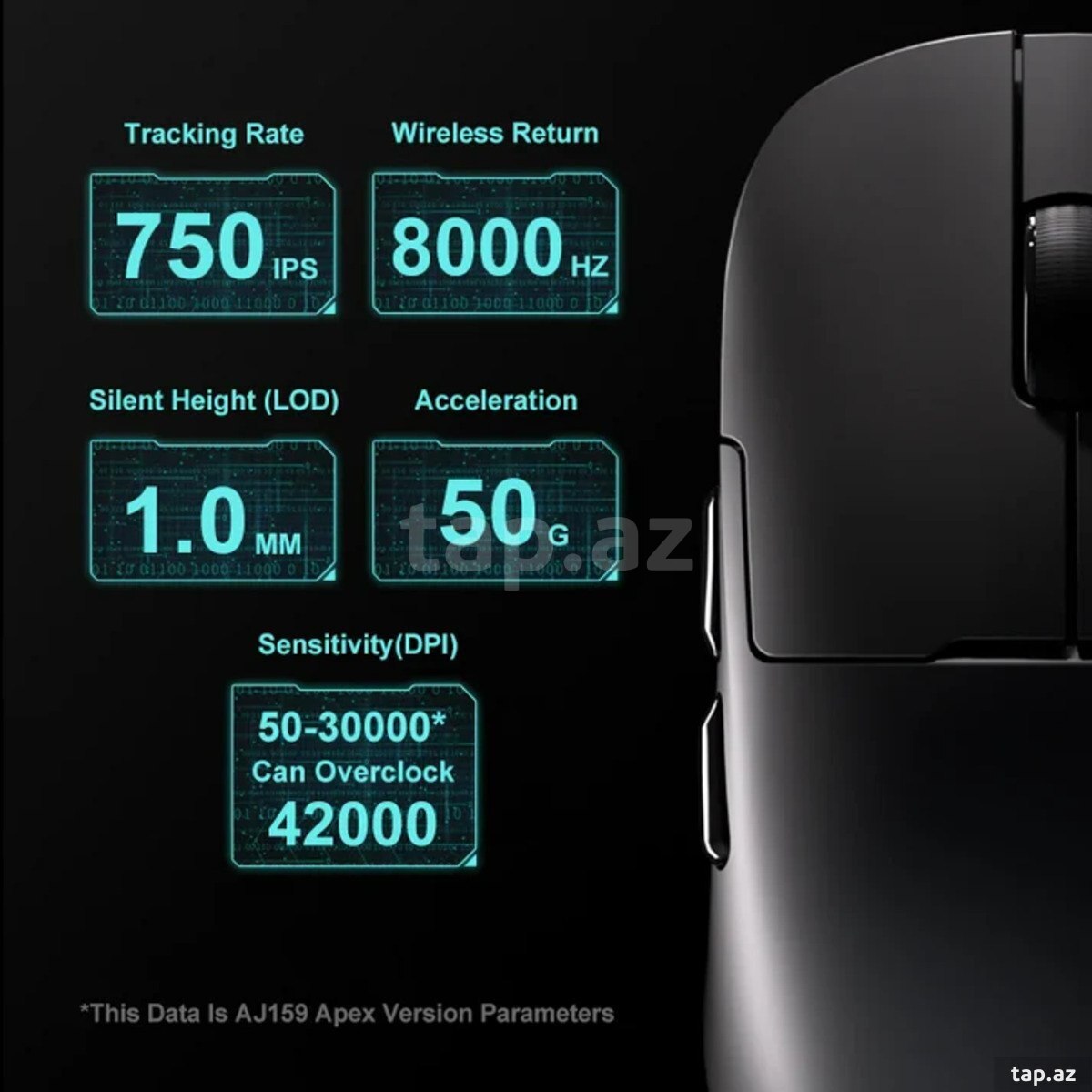 Mouse Ajazz AJ159 APEX Black (2)