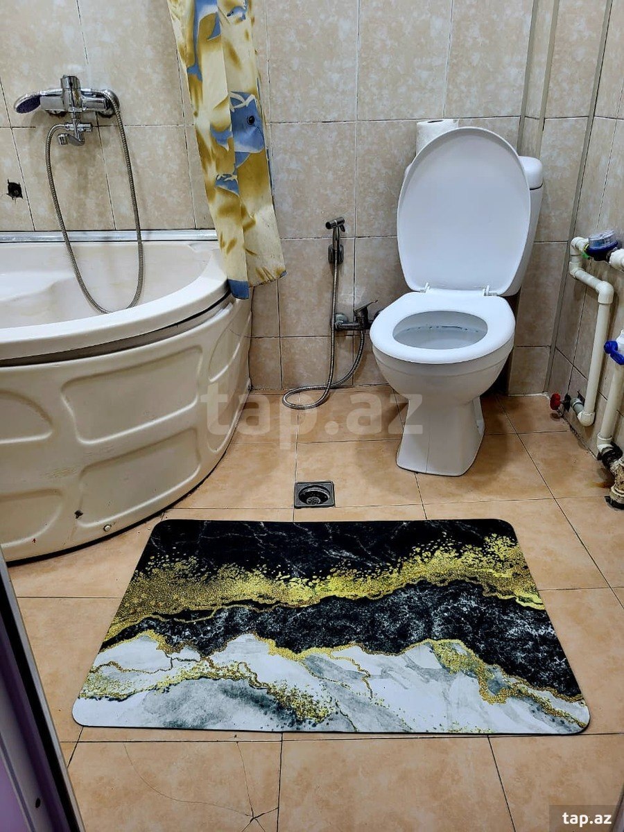 2-otaqlı mənzil kirayə verilir, İnşaatçılar m., 50 m² (10)