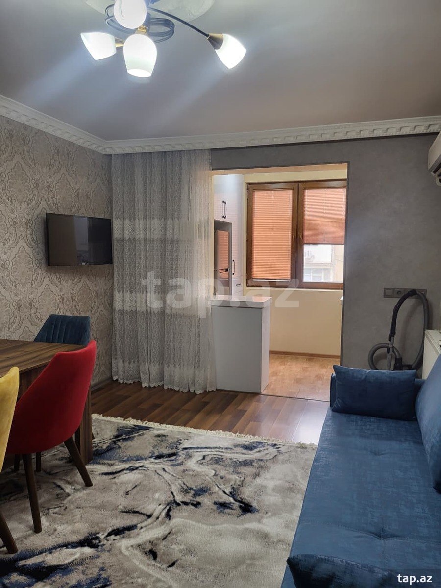 2-otaqlı mənzil kirayə verilir, İnşaatçılar m., 50 m² (3)