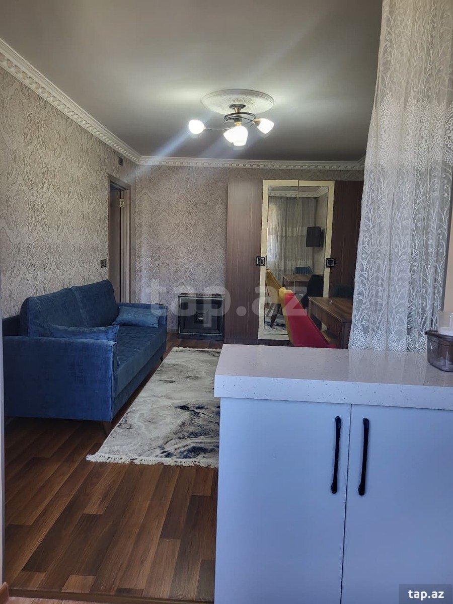 2-otaqlı mənzil kirayə verilir, İnşaatçılar m., 50 m² (2)