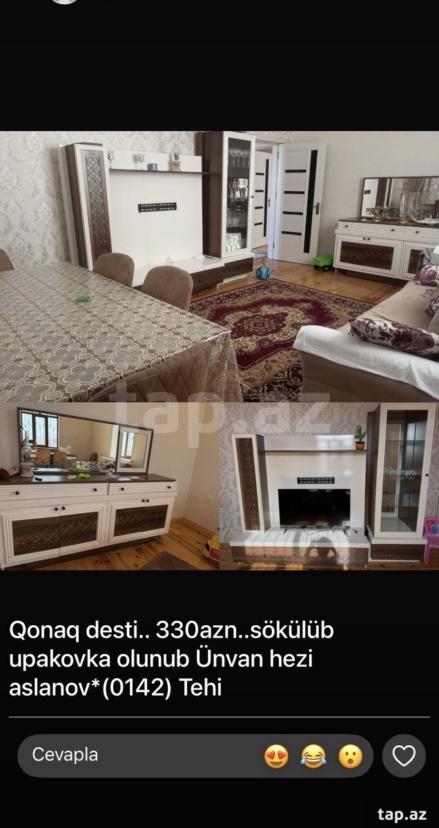 Qonaq otağı mebeli