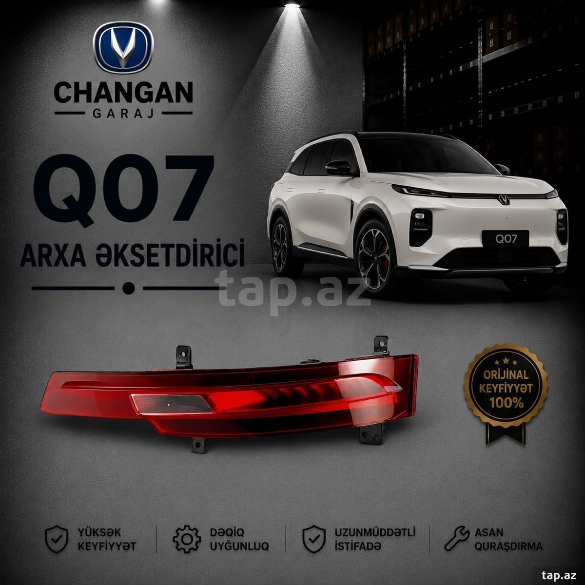 Changan Qiyuan Q07 arxa əksetdirici
