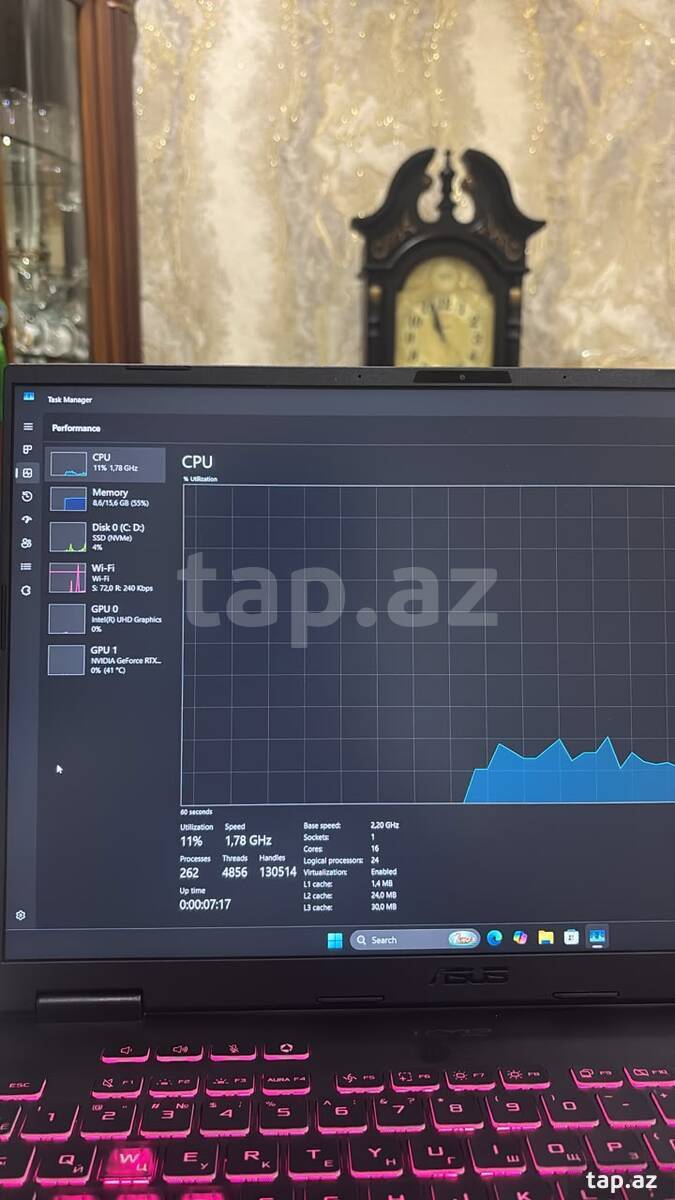Asus RTX5060lı Gaming laptop (5)