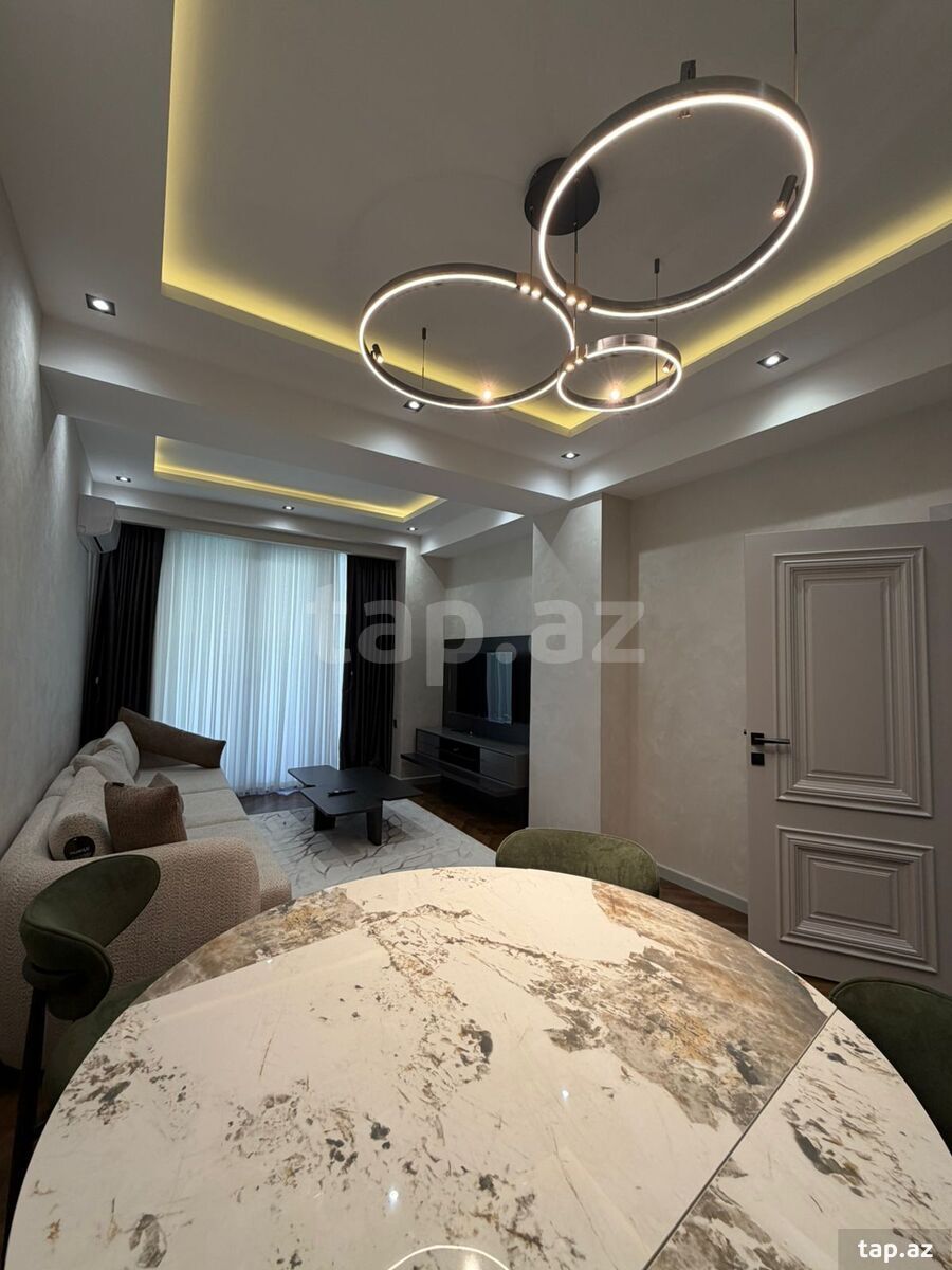 2-otaqlı yeni tikili kirayə verilir, Xətai m., 80 m²
