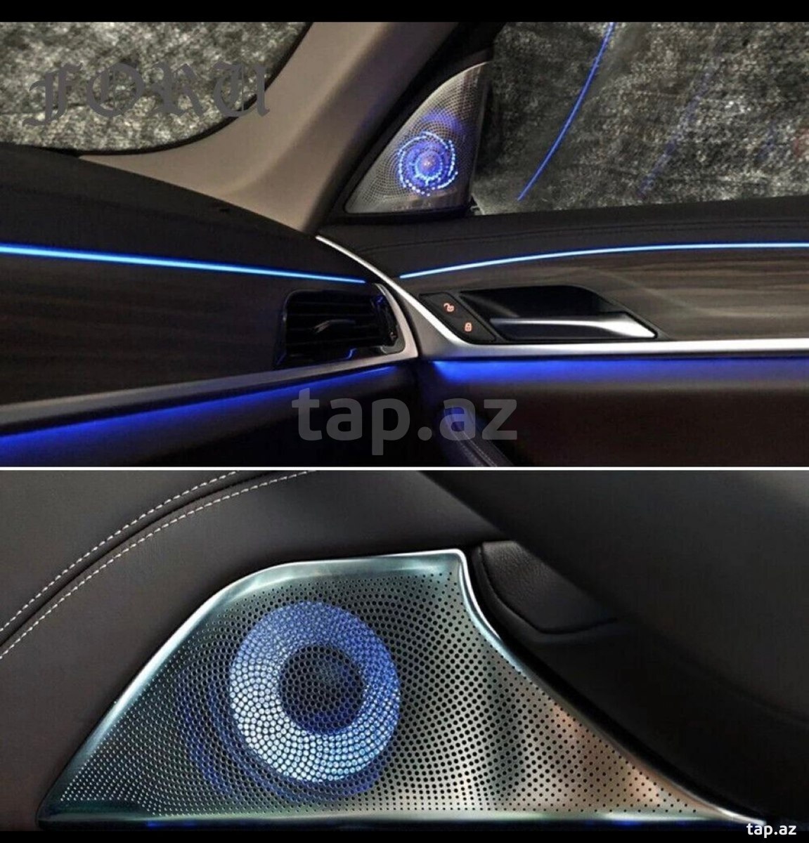 BMW G30 Bowers & Wilkins işıqlı dinamik üzlükləri (2)