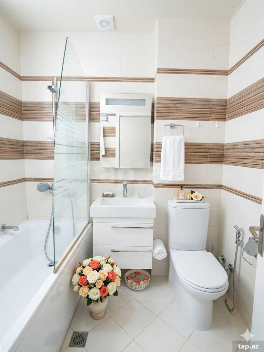 2-otaqlı mənzil kirayə verilir, Nəsimi r., 85 m² (20)