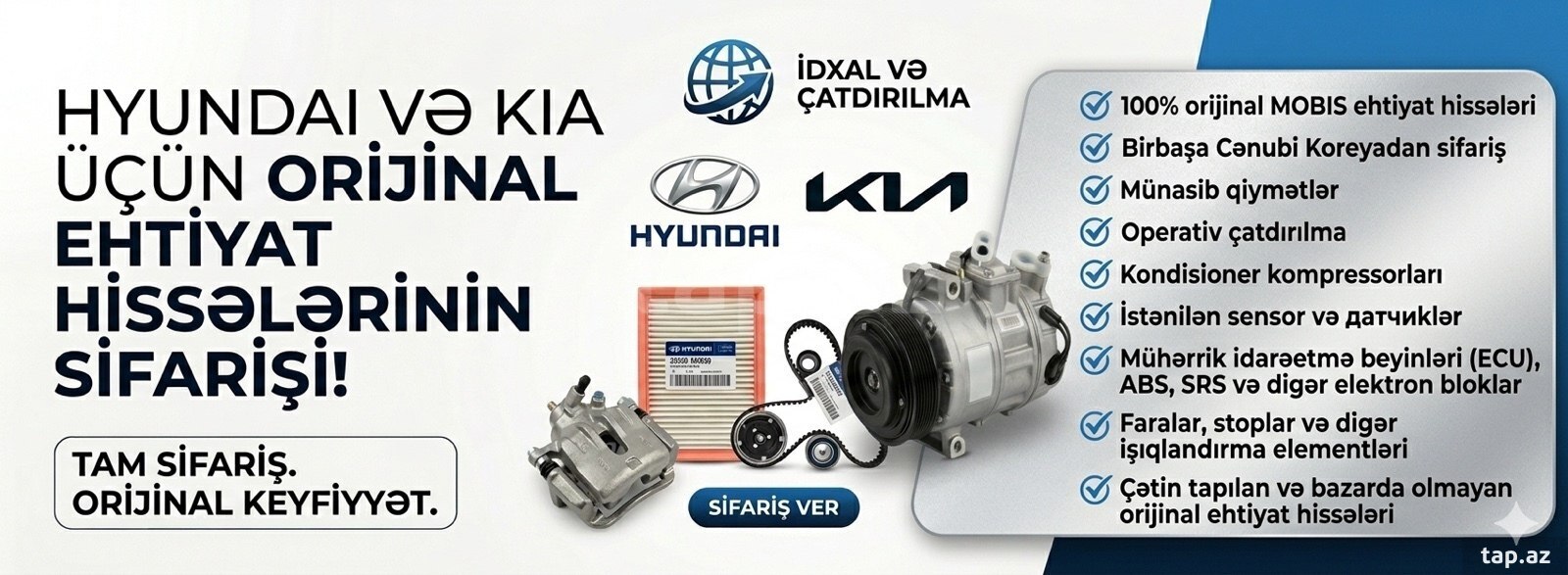 Kia orijinal ehtiyat hissəsi 
