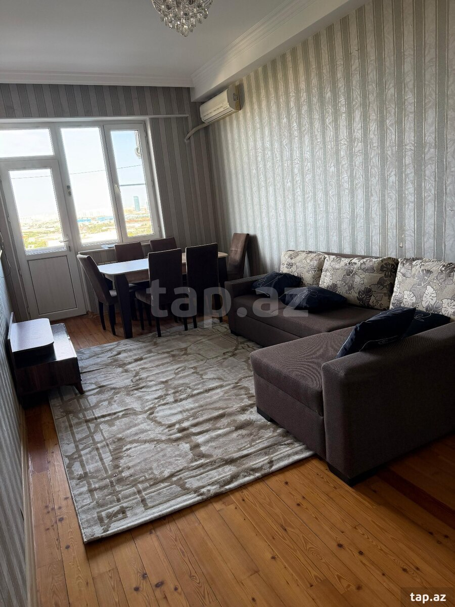 3-otaqlı yeni tikili kirayə verilir, 7-ci mkr., 100 m²