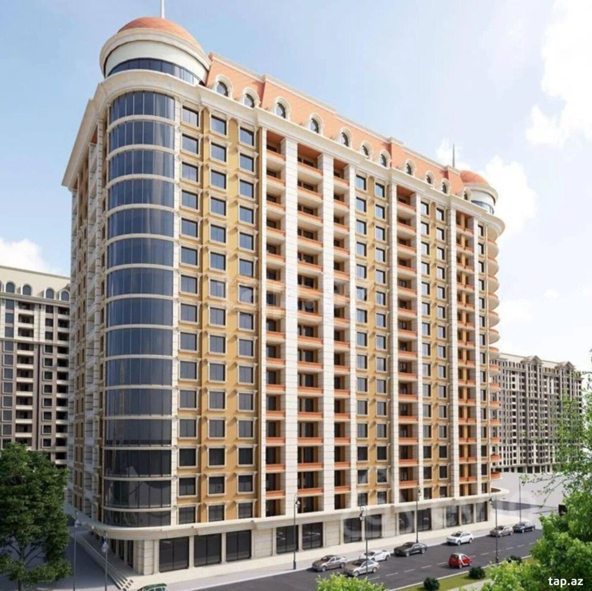 2-otaqlı yeni tikili, Təbriz küç., 74 m²