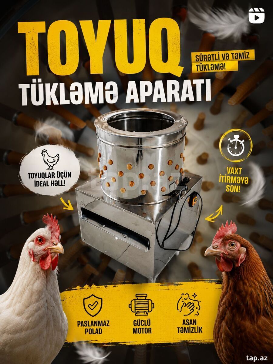 Toyuq tükləmə aparatı