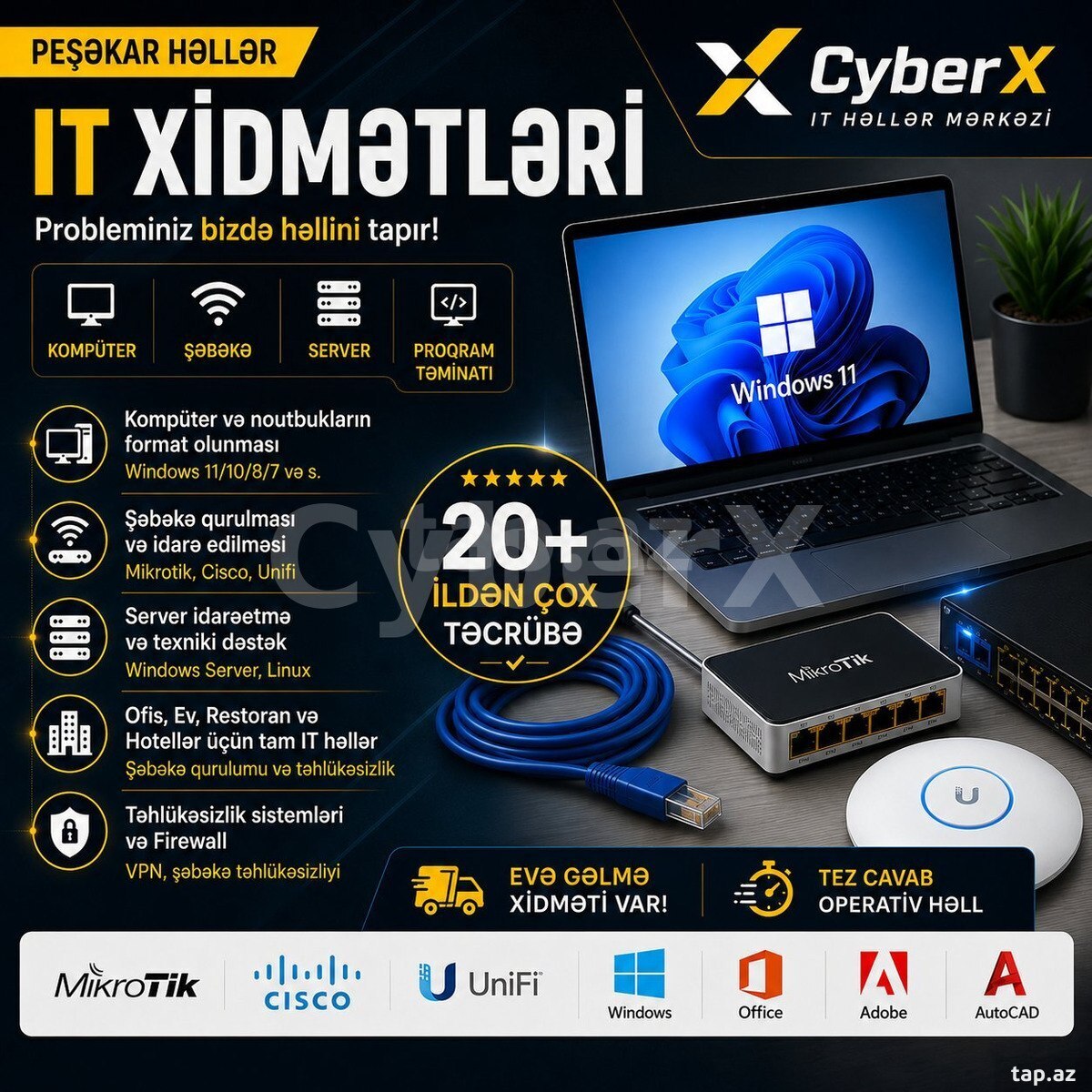 IT xidmətləri, kompüter təmiri