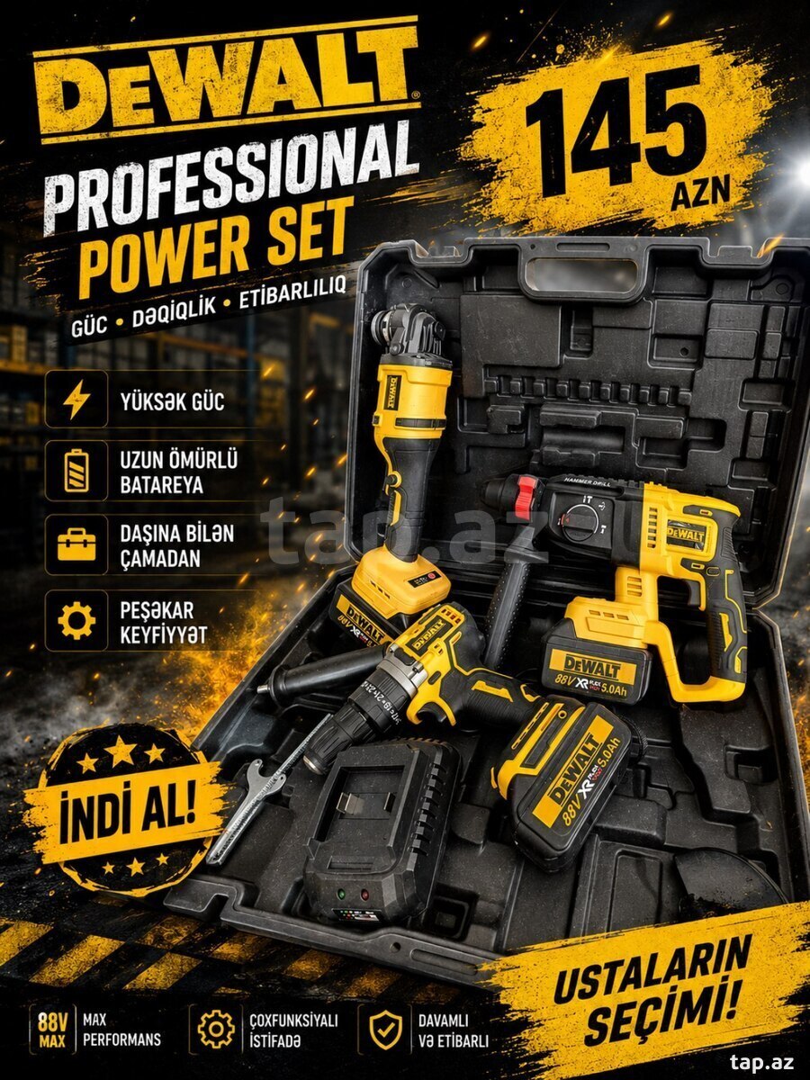 DEWALT 3-ü 1 dəsti
