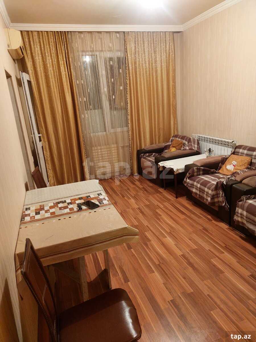 2-otaqlı mənzil kirayə verilir, Memar Əcəmi m., 60 m²