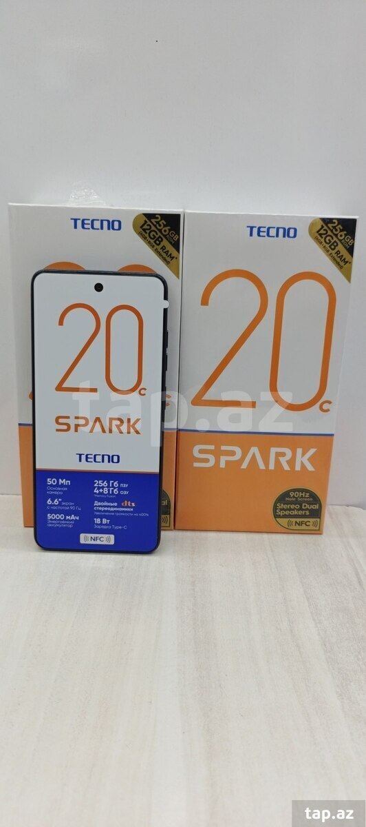 Tecno Spark 20C Gravity Black 256GB/4GB (2)
