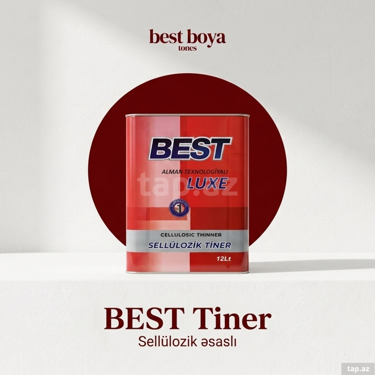 BEST Lux Sellülozik Tiner |1L, 3.75L. 12L boya və lak üçün həlledici  
