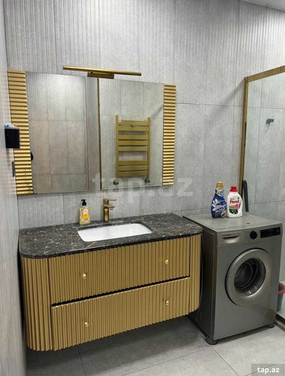 2-otaqlı yeni tikili kirayə verilir, Nəsib bəy Yusifbəyli küç., 90 m² (14)