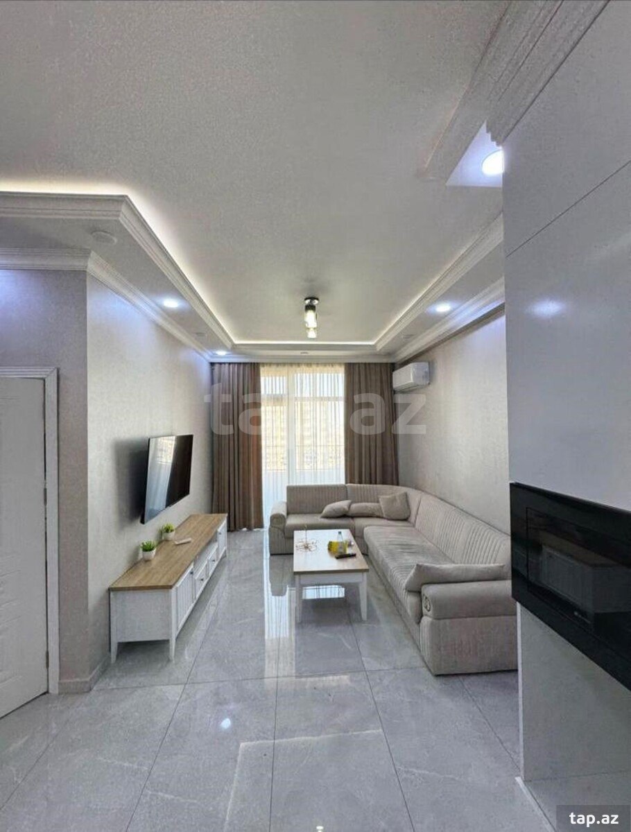 2-otaqlı yeni tikili kirayə verilir, Nəsib bəy Yusifbəyli küç., 90 m²