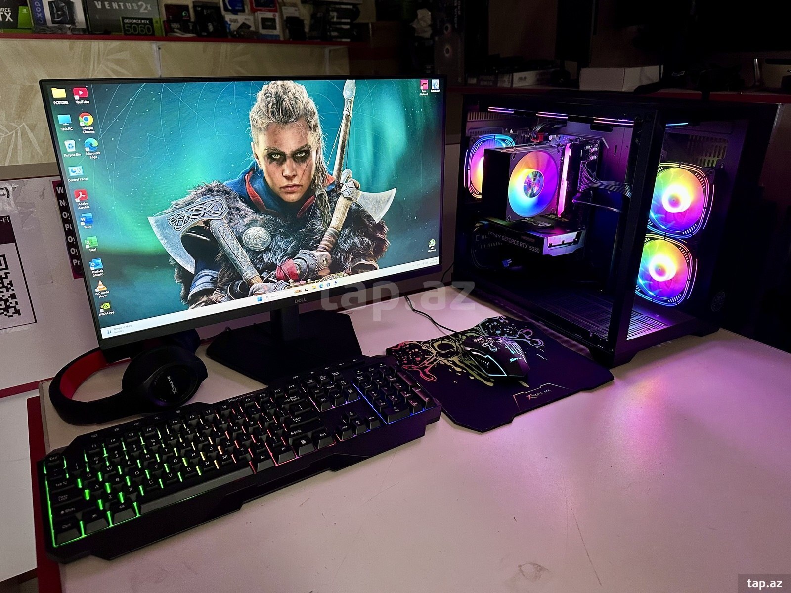 Gaming PC i5-12400F / RTX 5050 8GB / 16GB RAM / 500GB NVMe SSD / 200Hz Monitor (2)