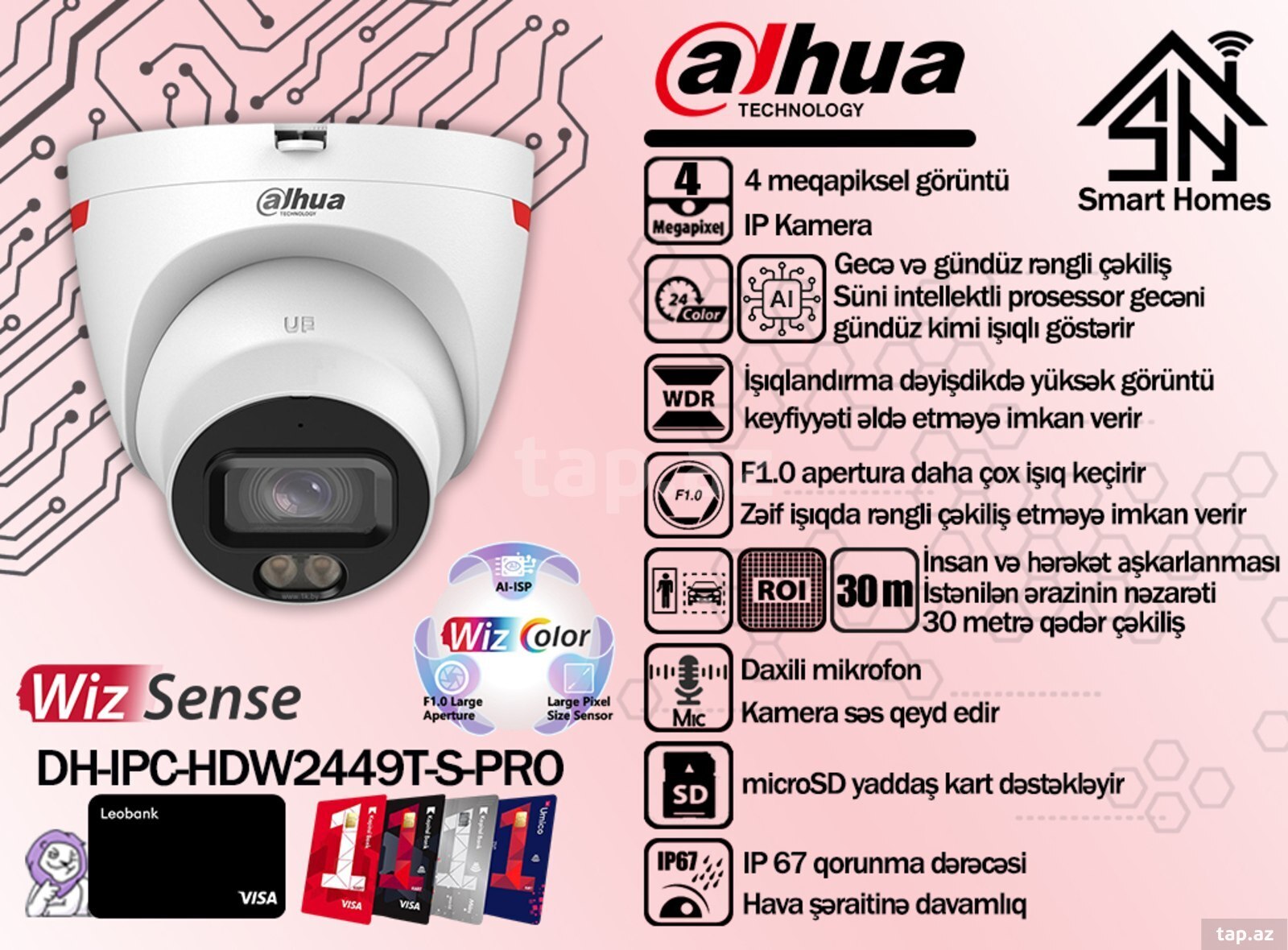 Dahua WizColor IP kameraları