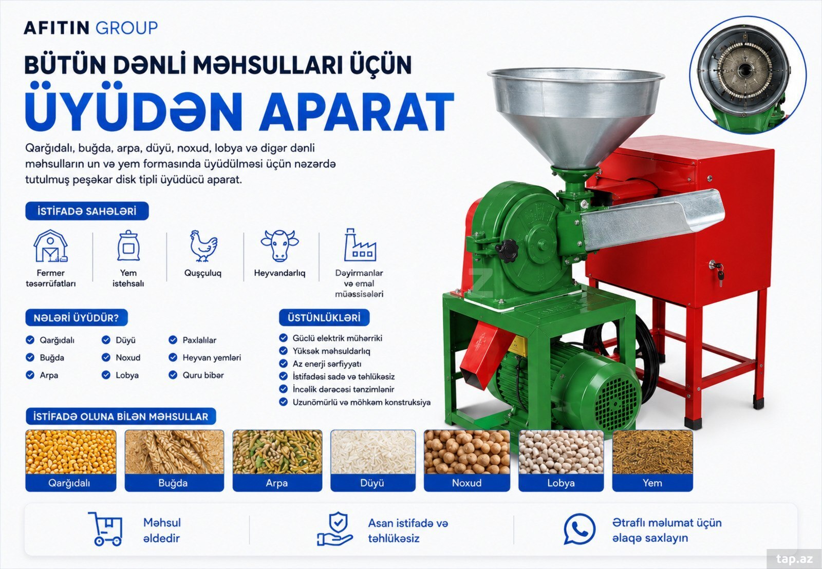 Yem üyüdən aparat 