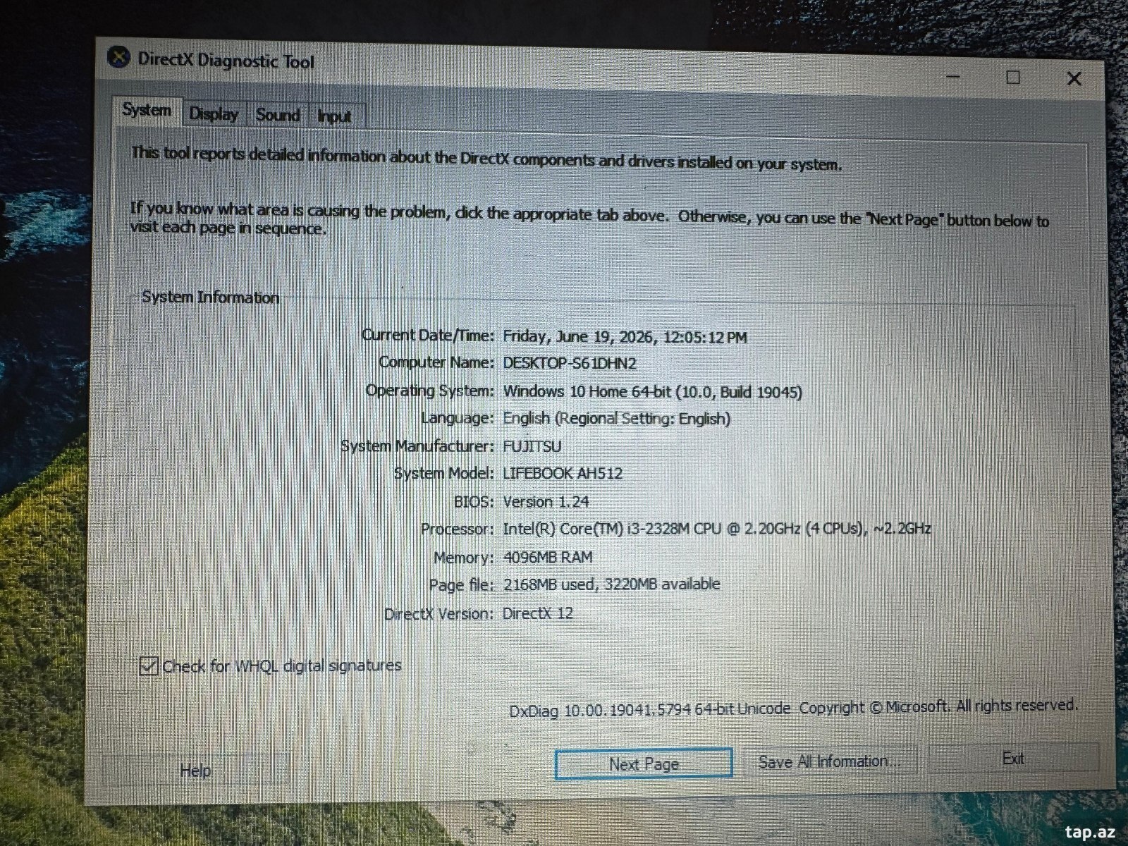 Fujitsu noutbuku (3)