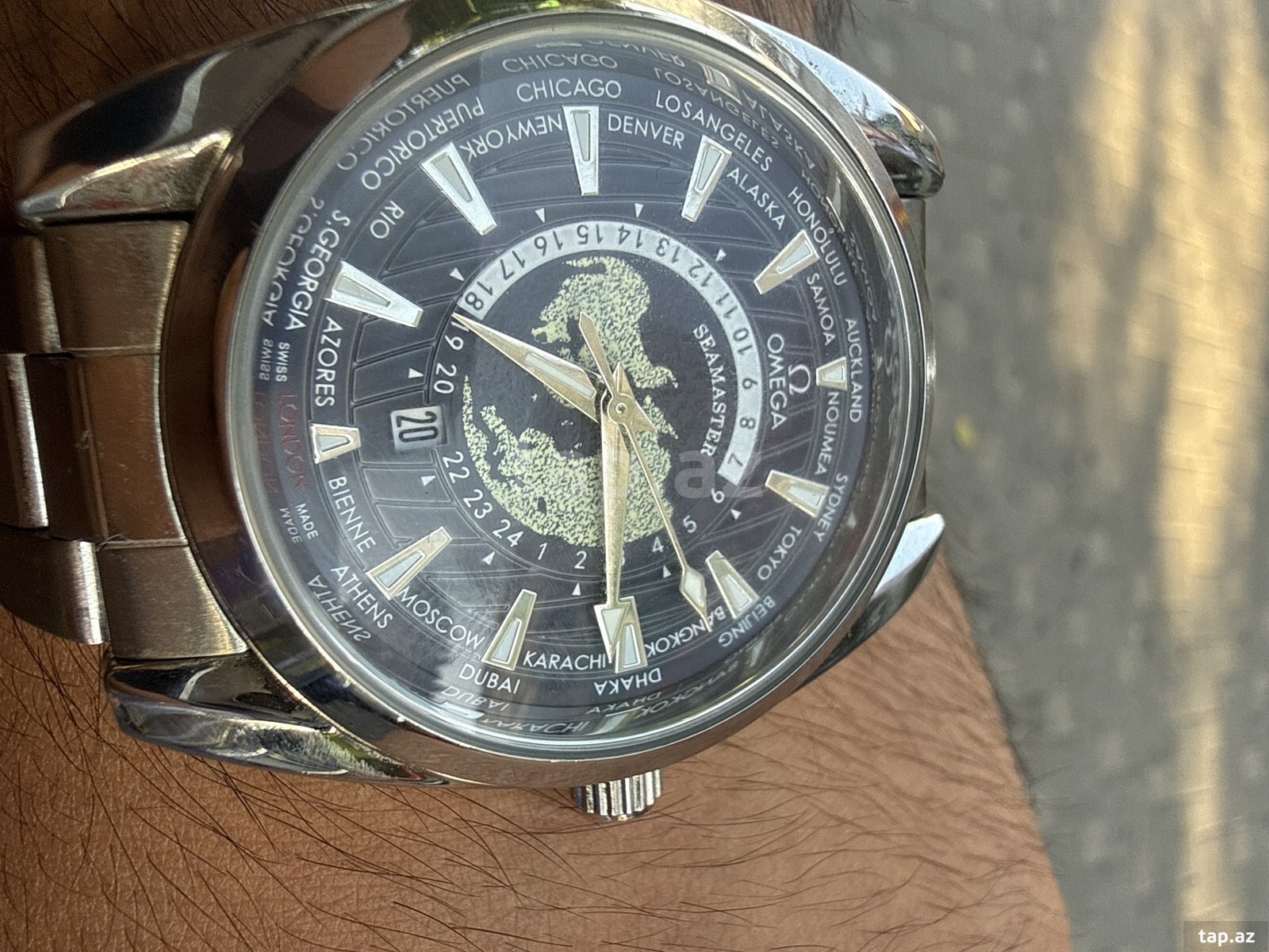 Omega Seamaster Aqua Terra Worldtimer qol saatı  (2)