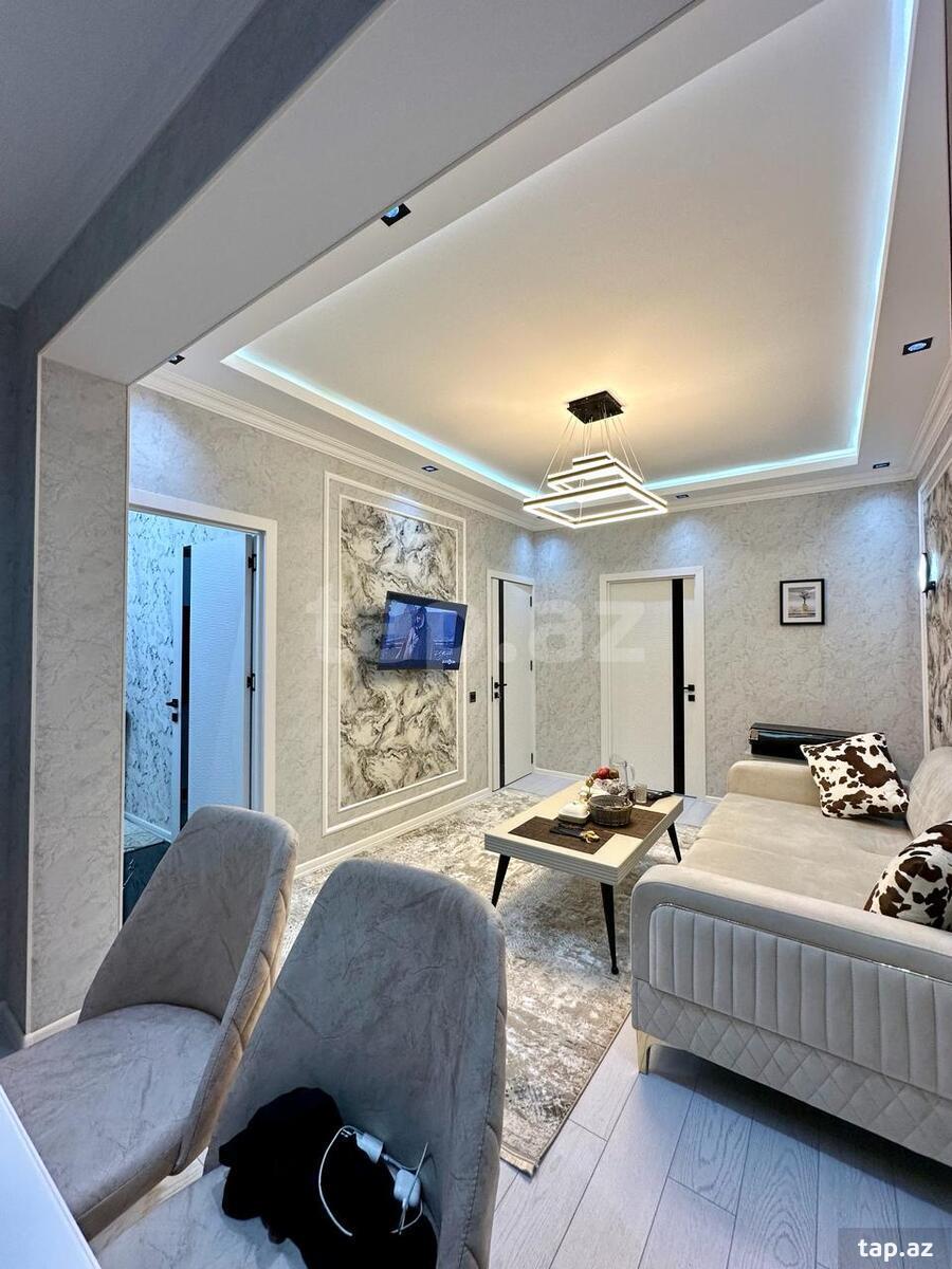 2-otaqlı mənzil, Nesimi r. 4-cü mkr., Memar Əcəmi m., 72 m² (3)