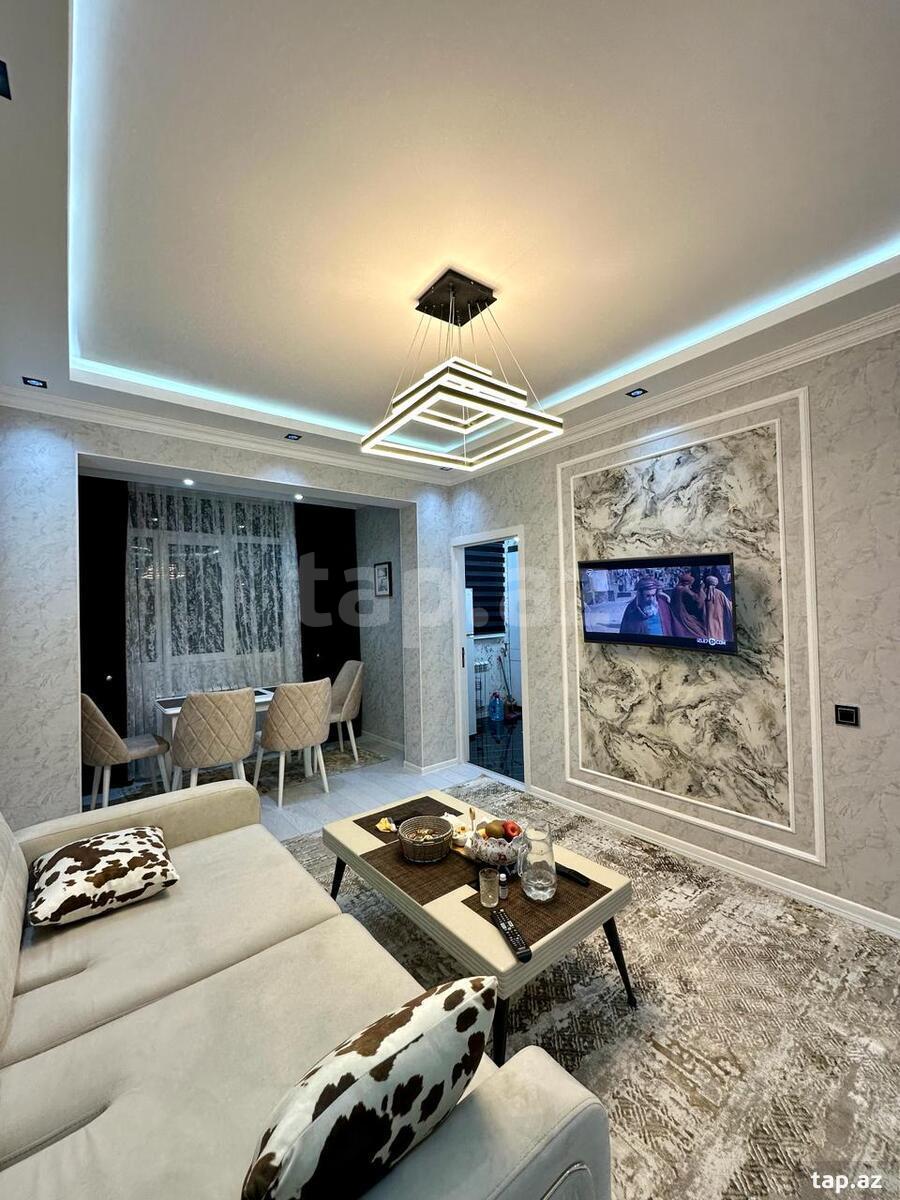 2-otaqlı mənzil, Nesimi r. 4-cü mkr., Memar Əcəmi m., 72 m² (2)