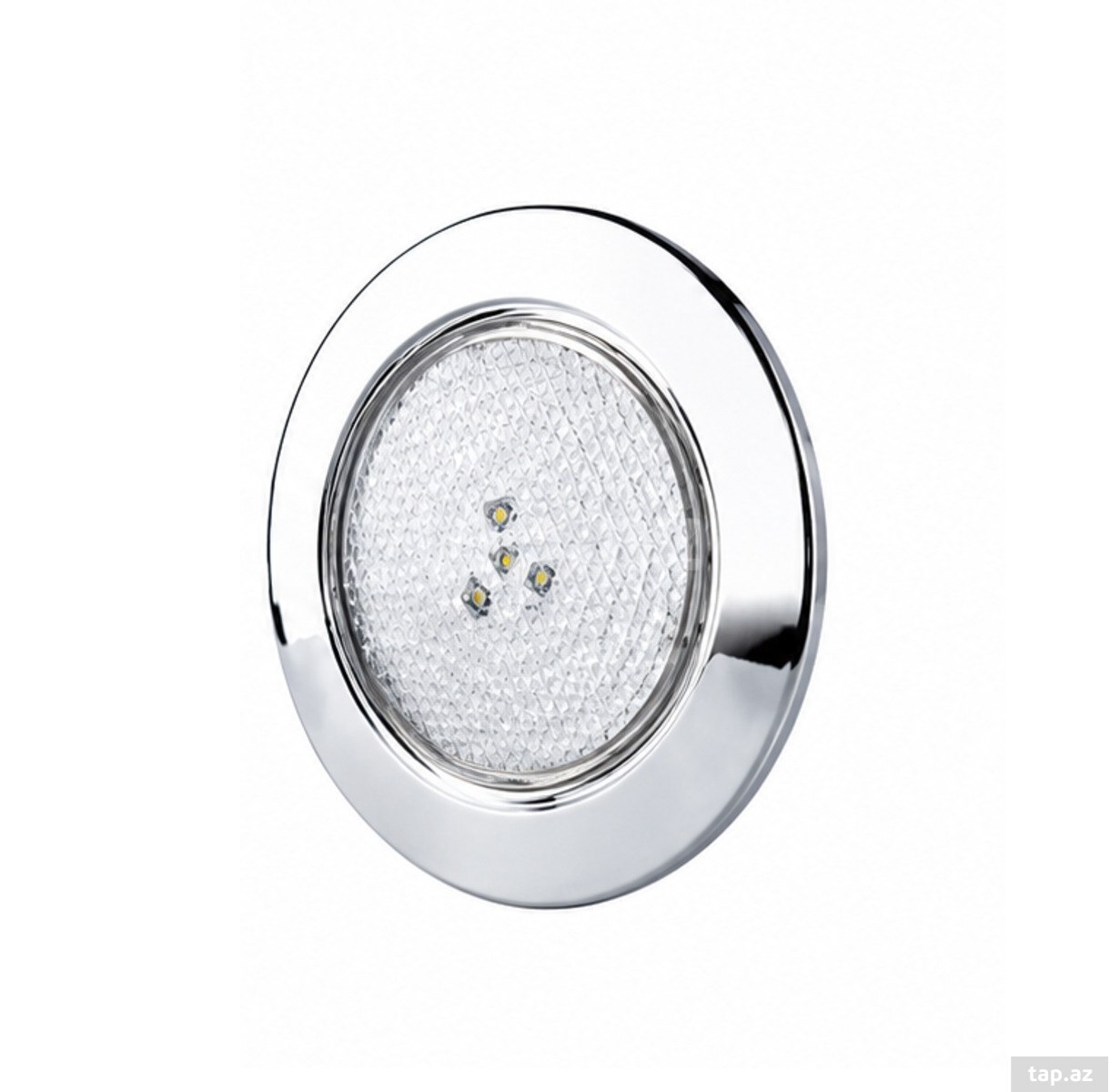 33W ağ LED hovuz lampası, AİSİ 316 paslanmaz çərçivə, Ø259 mm, kovansız — 1