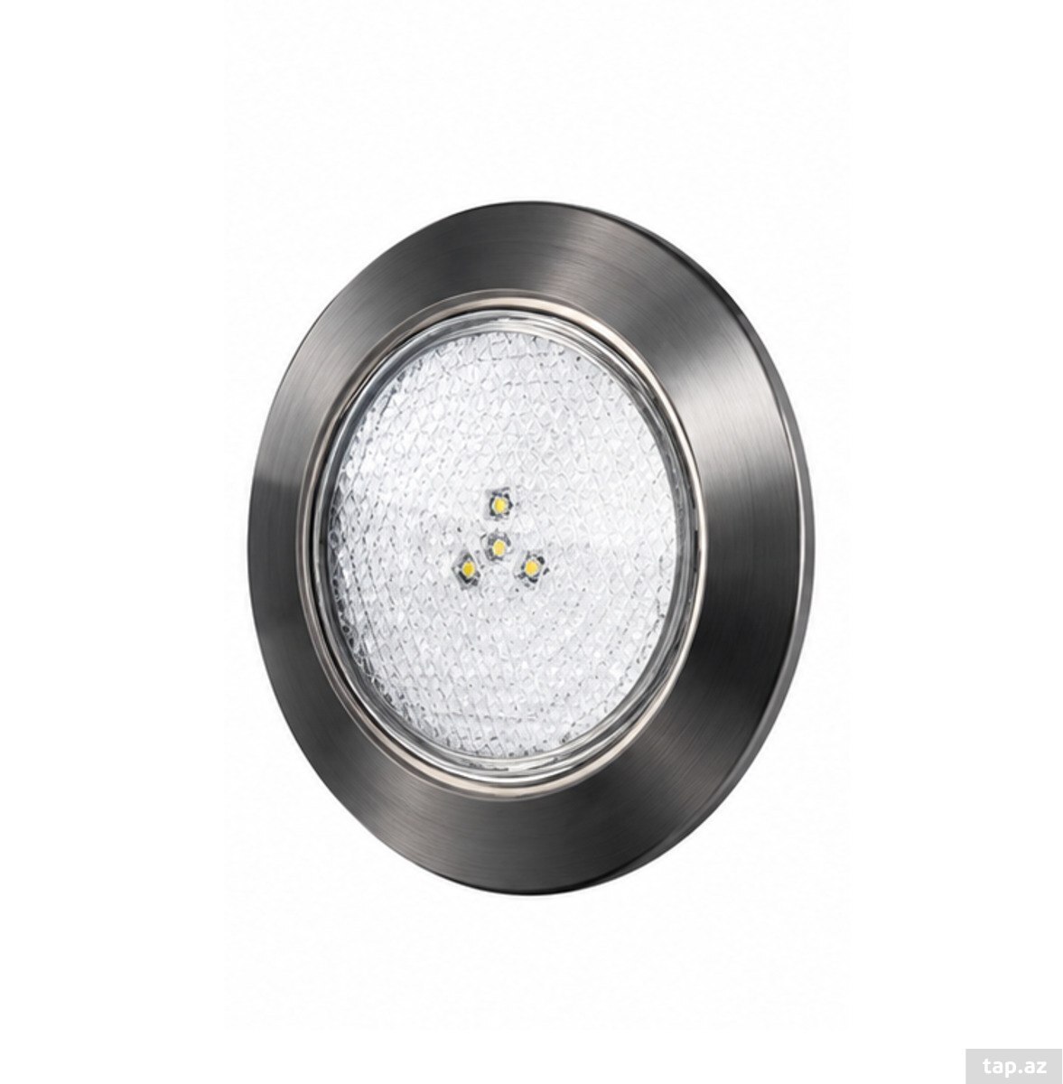 33W ağ LED hovuz lampası, ABS qara çərçivə, Ø259 mm, kovansız — 1