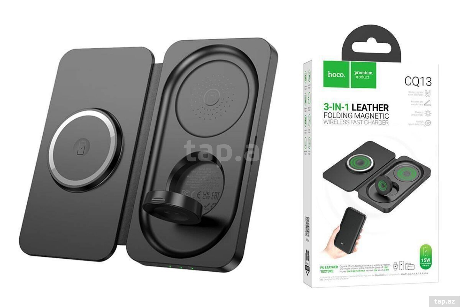 Hoco simsiz enerji yükləyici adapter 3 in1 (3)