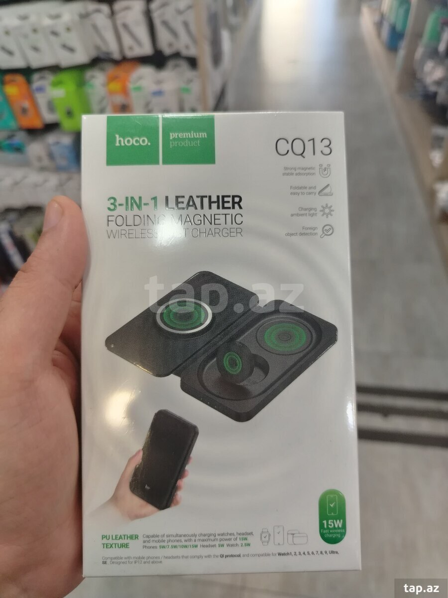 Hoco simsiz enerji yükləyici adapter 3 in1 (4)