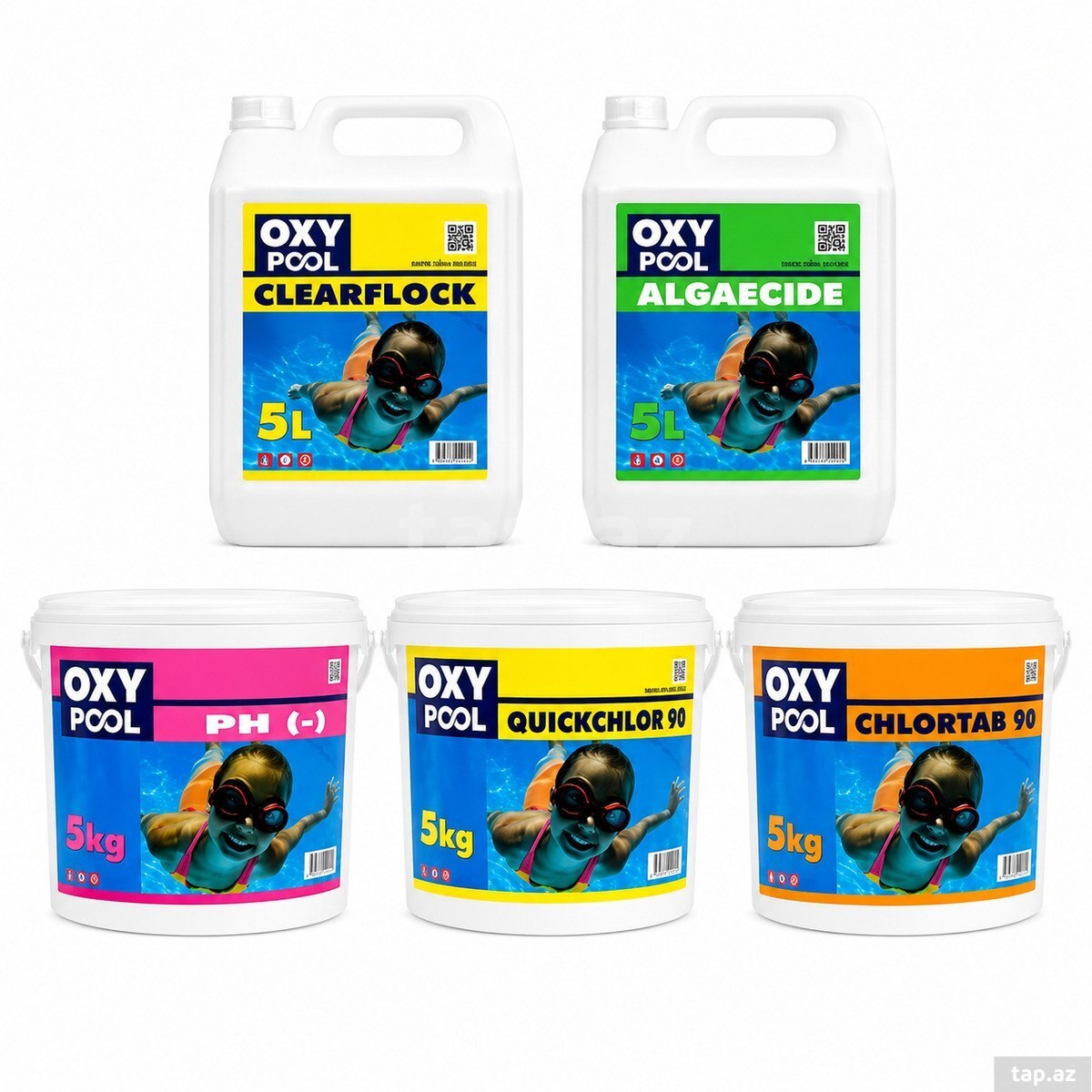 Hovuz kimyasalı komplekt OXY — 1