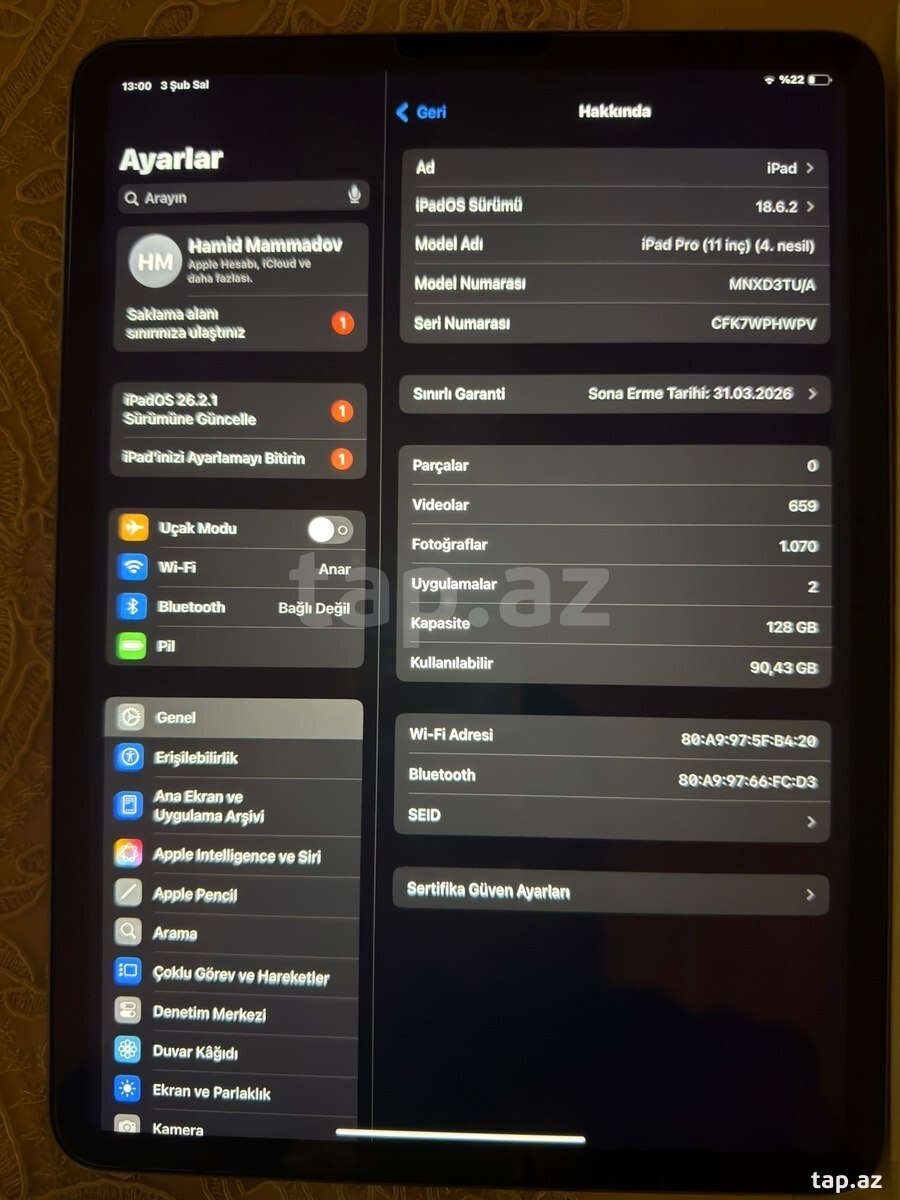 Apple iPad Pro 11 M2 (2022), 128GB/8GB (4)